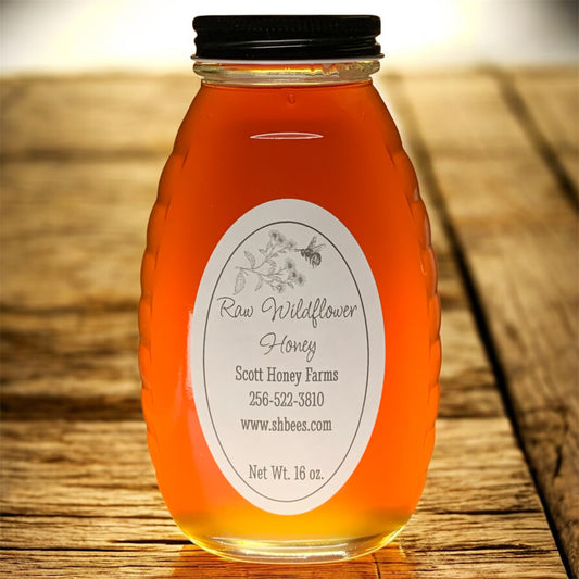 Raw Wildflower Honey 16 oz.