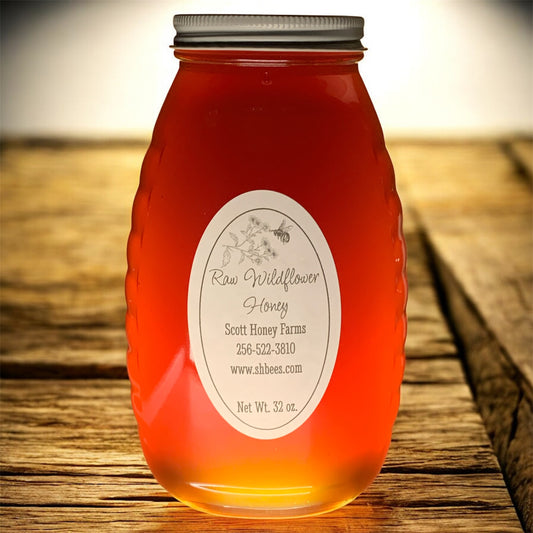 Raw Wildflower Honey 32 oz.
