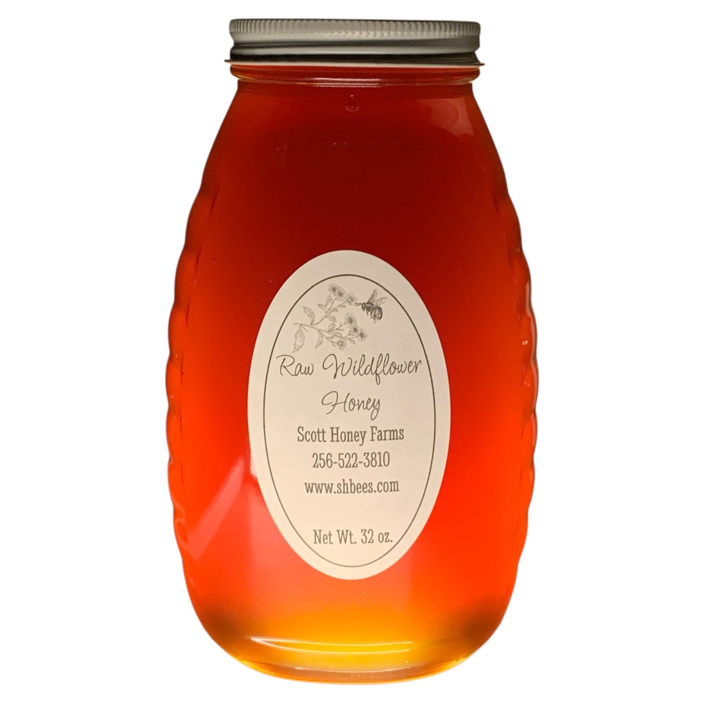 Raw Wildflower Honey 32 oz.