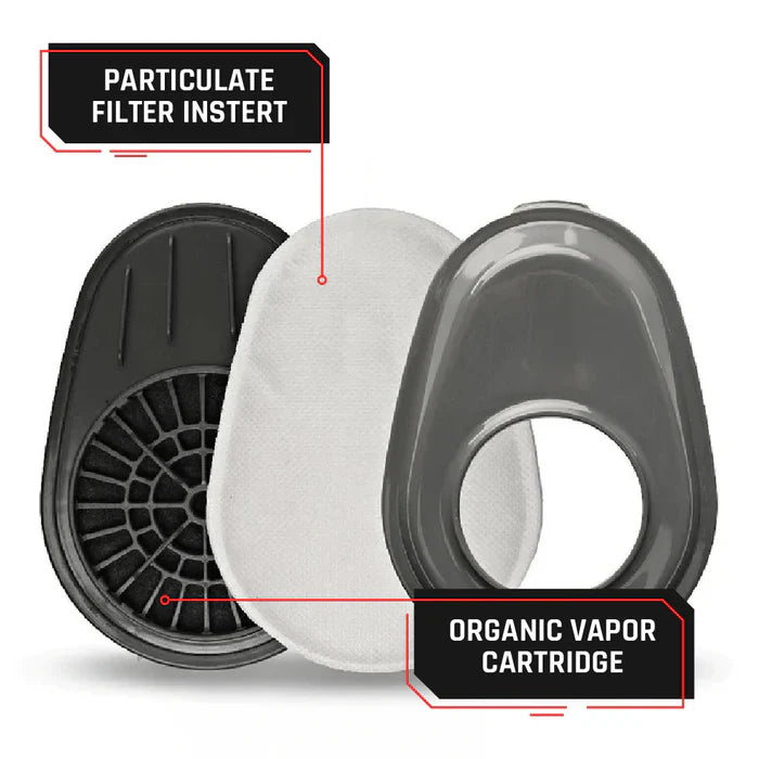 P-A-3 Bayonet Cartridge with A1 Organic Vapor (OV).  Fits PD-101 full Face Mask