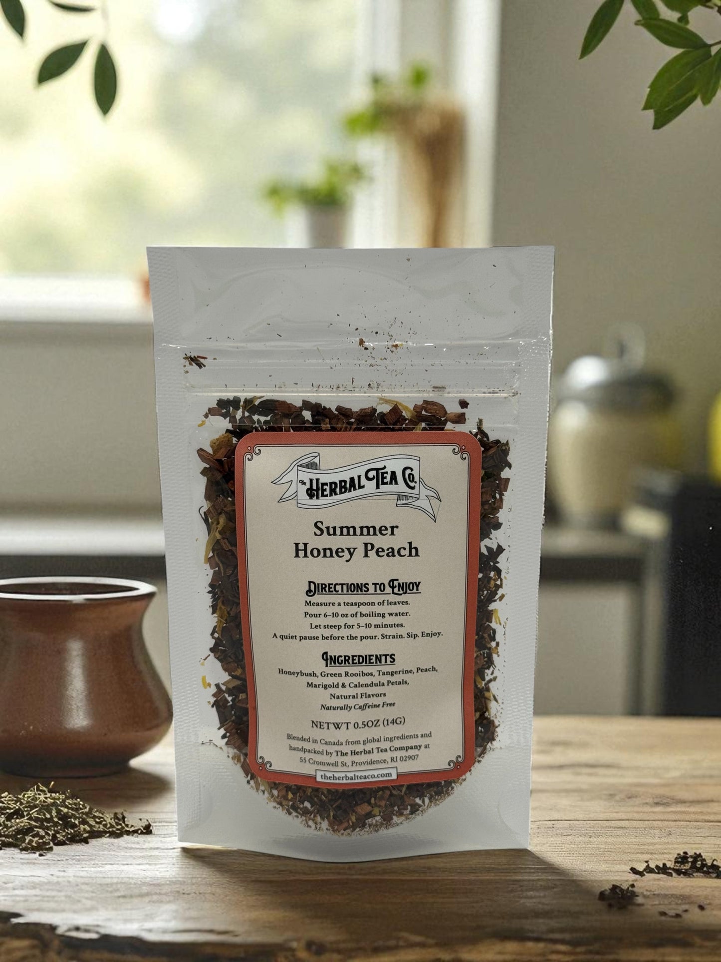 Summer Honey Peach Herbal Tea